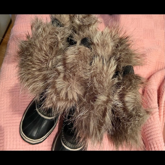 NEW - Sorel Winter Boots Joan of Artic black - Size 7 - Picture 4 of 13